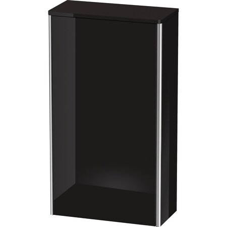 Xsquare Semi-Tall Cabinet Black High Gloss